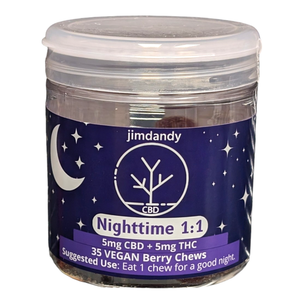 Nighttime 1:1 CBD-THC Hemp Chews