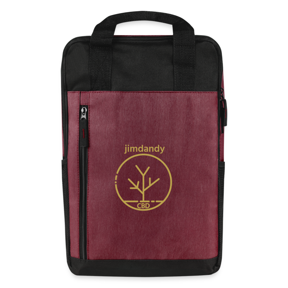 
                  
                    Laptop Backpack - heather burgundy/black
                  
                